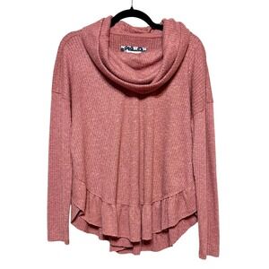 Anthropologie Romantic Cottagecore Roll Neck Sweater Womens Sz XS Boho Chic